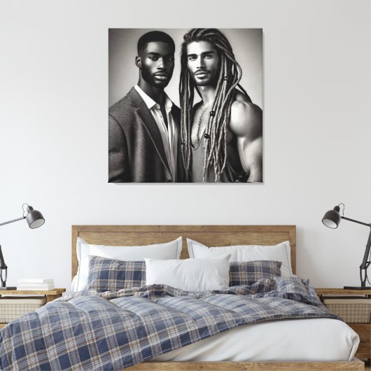 Dichotomie enthüllt leinwanddruck (Insitu (Schlafzimmer))