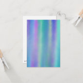 Dichroic Glass Rainbow Colors Art Karte (Vorderseite/Rückseite Beispiel)