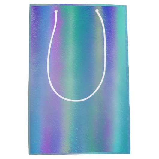 Dichroic Glass Rainbow Colors Art Mittlere Geschenktüte (Vorderseite)