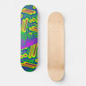 Dichroic Psychedelic Fused Glass Skateboard (Vorderseite)
