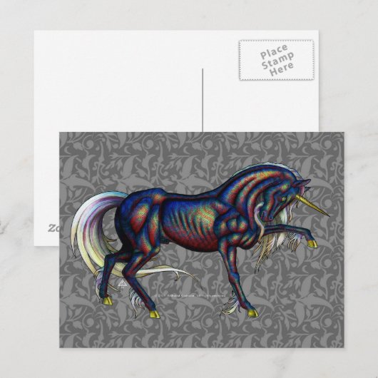 Dichroicorn Postkarte (Vorne/Hinten)