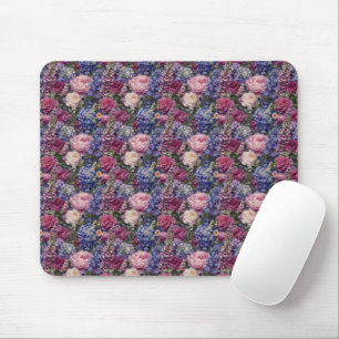 Dichte englische Gartenblumenanordnung Mousepad