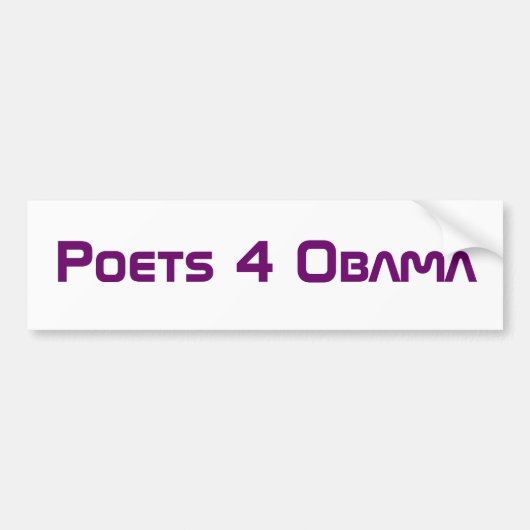 Dichter 4 Obama Autoaufkleber (Vorne)
