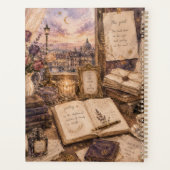 Dichter Ästhetik, Monogramm Wasserfarbe Whimsical  Planer (Rückseite)