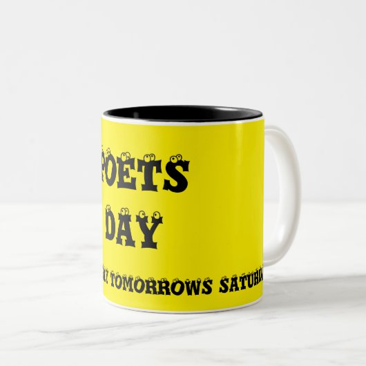 Dichter Day Coffee Tasse von Janz (VorderseiteRechts)