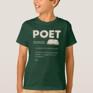 Dichter Definition Lustig Preisträger Neuheit Gag T-Shirt