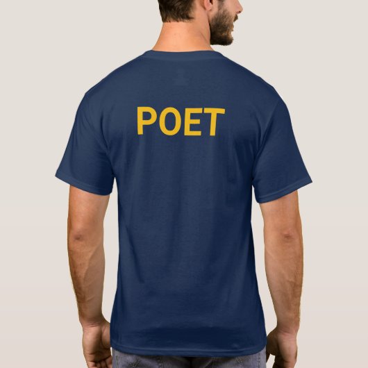 Dichter-T-Shirt T-Shirt (Rückseite)