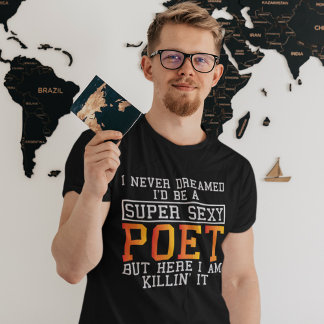 Dichter träumte nie den Autor der lustigen Literat T-Shirt