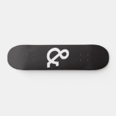 Dichter und Diebe "der Namen-" Schwarzes Skateboard (Horizontal)