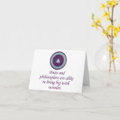 Dichter und Philosophen - Wunderzitate Karte (Gelbe Blume)