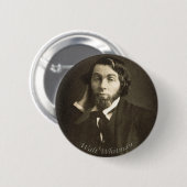Dichter Walt Whitman in New Orleans Button (Vorne & Hinten)