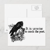 Dichterin Postkarte (Vorne/Hinten)