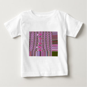 Dichtes und kompliziertes abstraktes Muster Kunstp Baby T-shirt