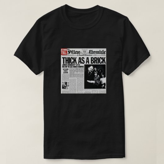 dick als Backstein Angepasst T-Shirt (Design vorne)