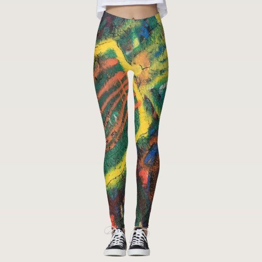 Dick Alte Farbe Leggings (Vorderseite)