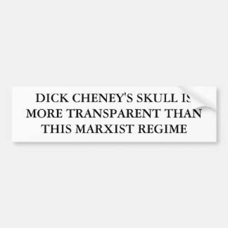 DICK CHENEYS SCHÄDEL IST TRANSPARENTER ALS TH… AUTOAUFKLEBER