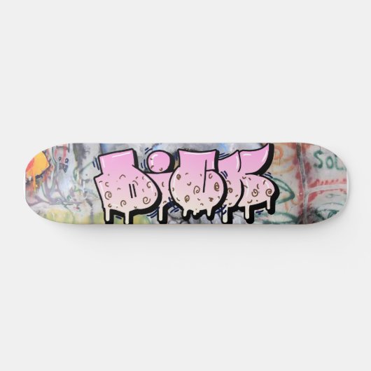 Dick Graffiti Custom Personalisiert Skateboard (Horizontal)