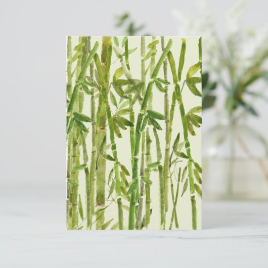 Dick Green Bamboo verbirgt den Pfad dank Ihrer Kar Dankeskarte (Stehend Vorderseite)