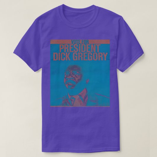 Dick Gregory für die Wahl 1968 Nostalgie T-Shirt (Design vorne)