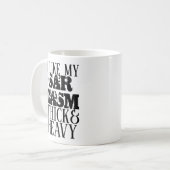 Dick & Heavy Sarcasm Kaffeetasse (Vorderseite Links)