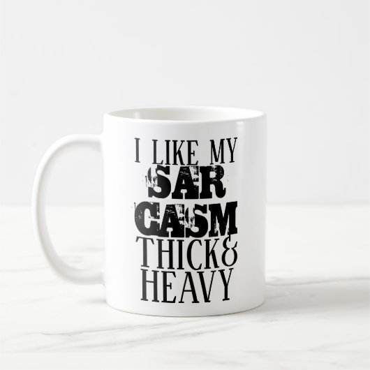 Dick & Heavy Sarcasm Kaffeetasse (Links)