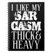 Dick & Heavy Sarcasm Notizblock (Vorderseite)