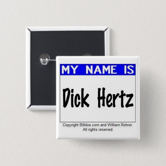Dick Hertz Button (Vorne & Hinten)