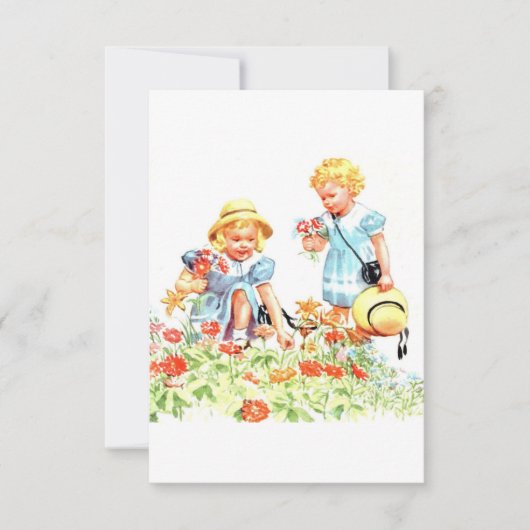 Dick, Jane und Sally Grußkarte Dankeskarte (Vorderseite)