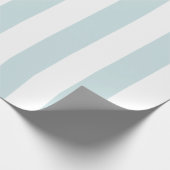 Dick Light Blue Streifen Geschenkpapier (Ecke)