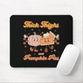 dick Oberschenkel und Pumpkin Pies Funny Retro Gro Mousepad (Mit Mouse)