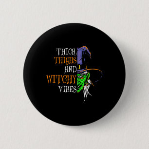 dick Oberschenkel und witzige Vibes Retro Simplist Button