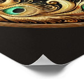 Dick Peacock Feather Frame Bibel Verses Poster (Ecke)