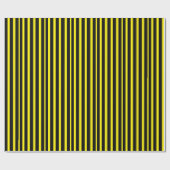 dick schwarz und gelb geheftetes Wrapping Paper Geschenkpapier (Flach)