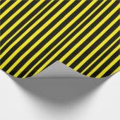dick schwarz und gelb geheftetes Wrapping Paper Geschenkpapier (Ecke)
