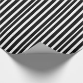dick schwarz und weiß gestanztes Wrapping Paper Geschenkpapier (Ecke)