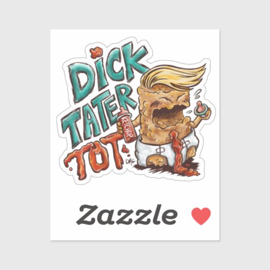 Dick-Tater-Tot Sticker (single) (Blatt)
