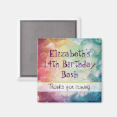 Dick Textured Abstrakt Paint Vielen Dank zum Gebur Magnet (Vorderseite/Rückseite)