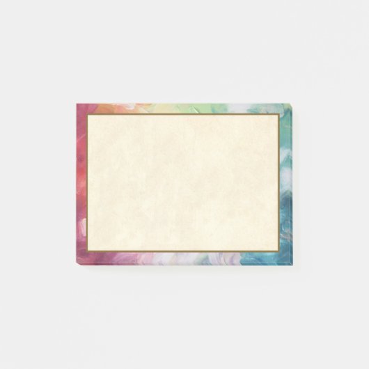 dick Texturierte Abstrakte Farbe Post-it Klebezettel (Vorderseite)