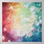 dick Texturierte Abstrakte Farbe Poster (Vorne)