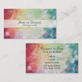 dick Texturierte Abstrakte Farbe Visitenkarte (Vorne/Hinten)