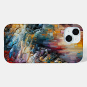 dick Texturierte Farbmuster Case-Mate iPhone Hülle (Rückseite (Horizontal))