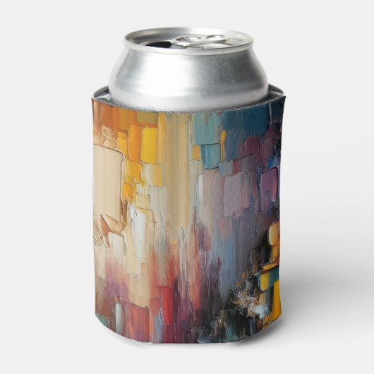 dick Texturierte Farbmuster Dosenkühler (Kanne Vorderseite)