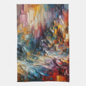 dick Texturierte Farbmuster Geschirrtuch (Vertikal)