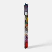 dick Texturierte Farbmuster iPhone 15 Hülle (Linke Seite)