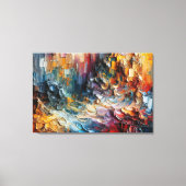 dick Texturierte Farbmuster Leinwanddruck (Vorderseite)