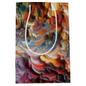 dick Texturierte Farbmuster Mittlere Geschenktüte (Vorderseite)