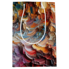 dick Texturierte Farbmuster Mittlere Geschenktüte