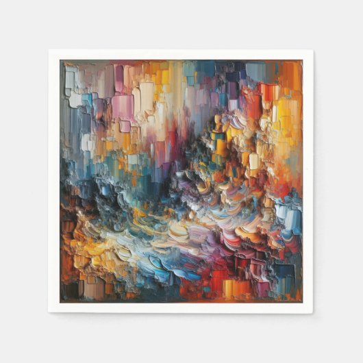 dick Texturierte Farbmuster Serviette (Vorderseite)