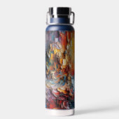 dick Texturierte Farbmuster Trinkflasche (Rückseite)