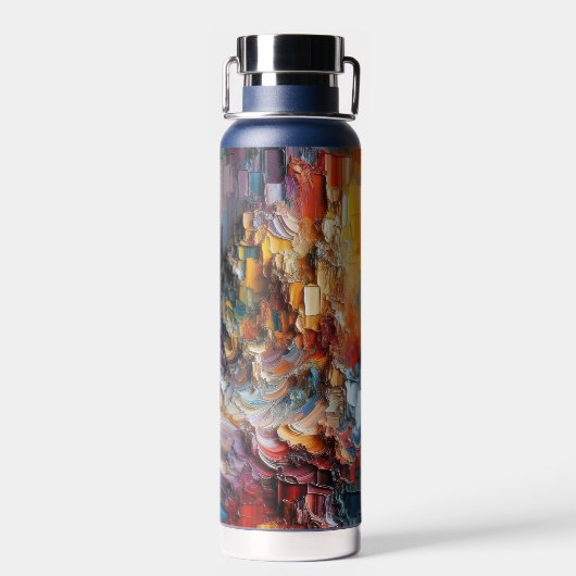 dick Texturierte Farbmuster Trinkflasche (Rückseite)